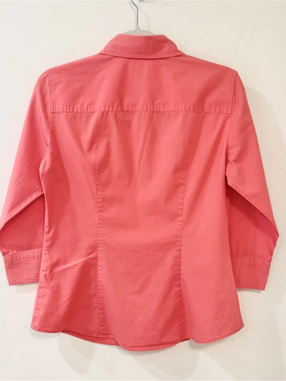 J. Crew Haberdashery Coral Button-Down Shirt. Size M. 3/4 sleeves